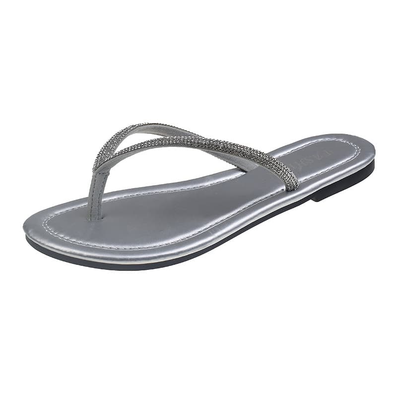 Women's Summer Flip Flops 2026 New Fashion Plus Size Flat Toe Separator Beach Sandals