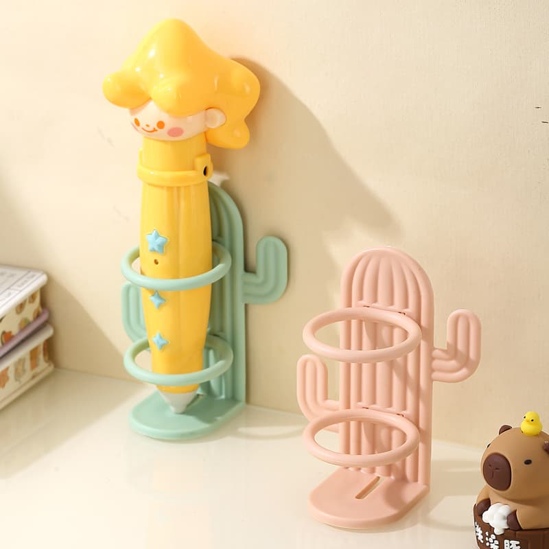 No-drill Pen Storage Stand Holder Organizer for Children Students Desktop Dorm Stationery