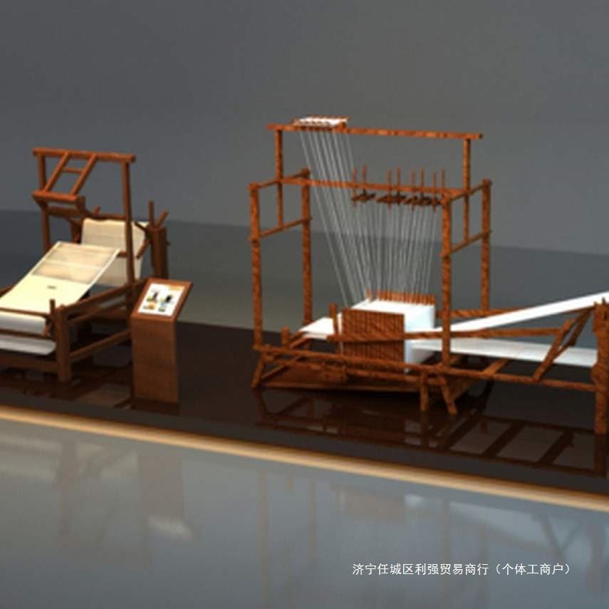Ancient textile machine, loom, sewing machine, cotton living room, Leidezhu (likely a brand name or brand name) in 3ds Max format.