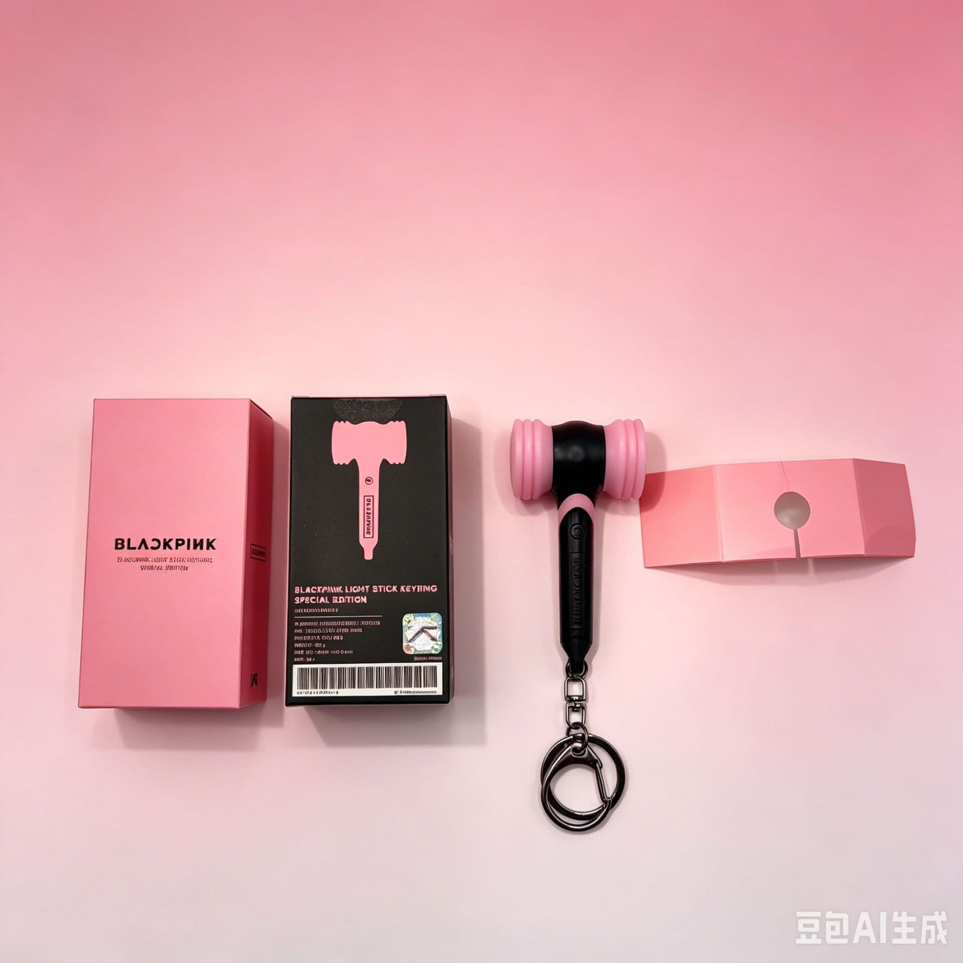 BLACKPINK 4th Gen New Mini Light Stick Keychain, BLINK Glowing Pendant, Official-style Merch