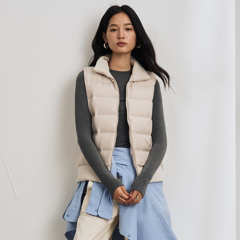 Women's Autumn/Winter Fleece-Lined Down Vest 2025 New Style Duck Down Casual Warm Vest Versatile High-End Fashion Jacket