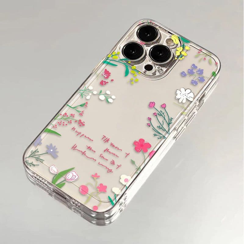 Fresh Floral iPhone 15 Pro Max Case Apple 14 Space Shell 12/13 Transparent 11 Full Coverage