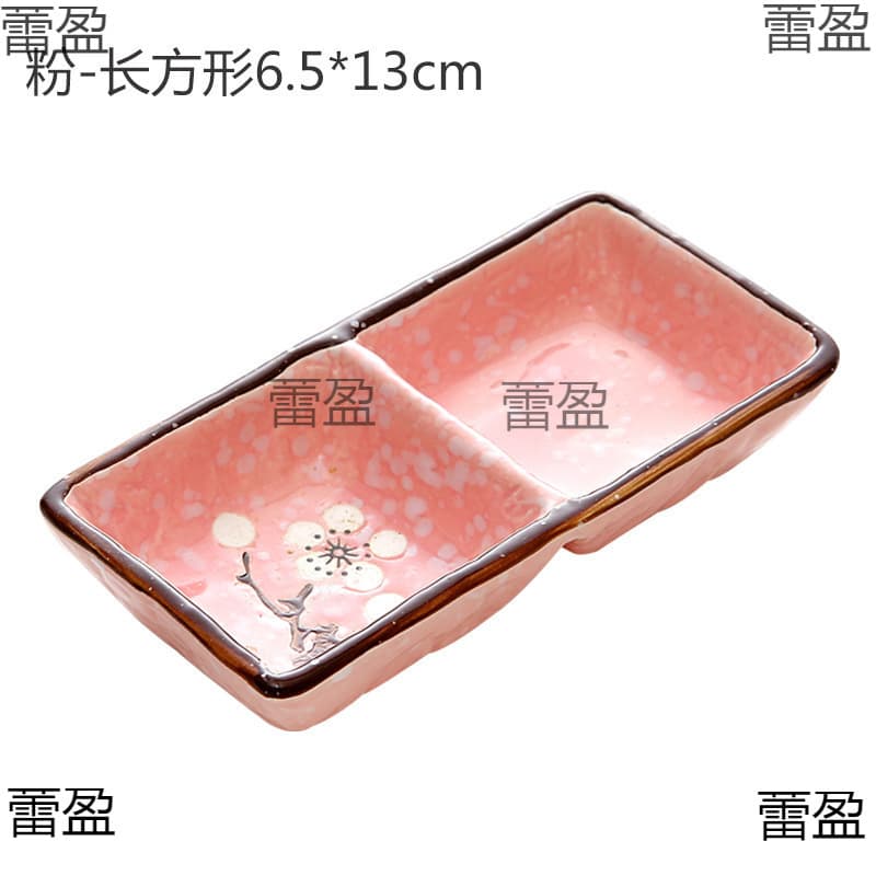 Home Ceramic Small Dish Seasoning Plate Snowflake Glaze Snack Dish Sauce Dish Japanese-style Vinegar Dish Dipping Dish Sauce Dish