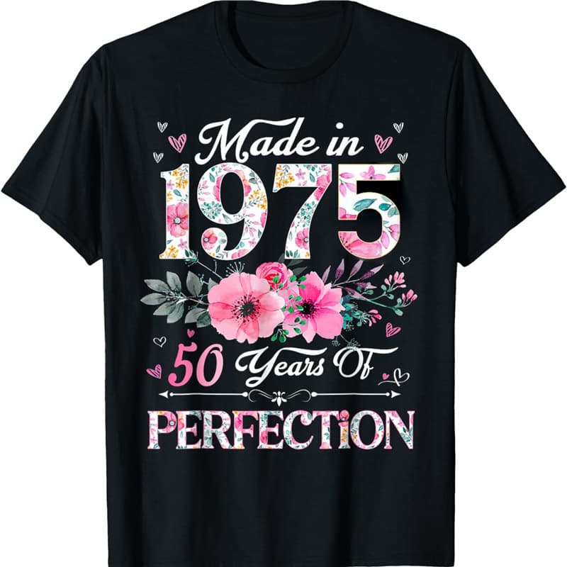 50th Birthday Gifts Men Women 50 Years Old Vintage 1975