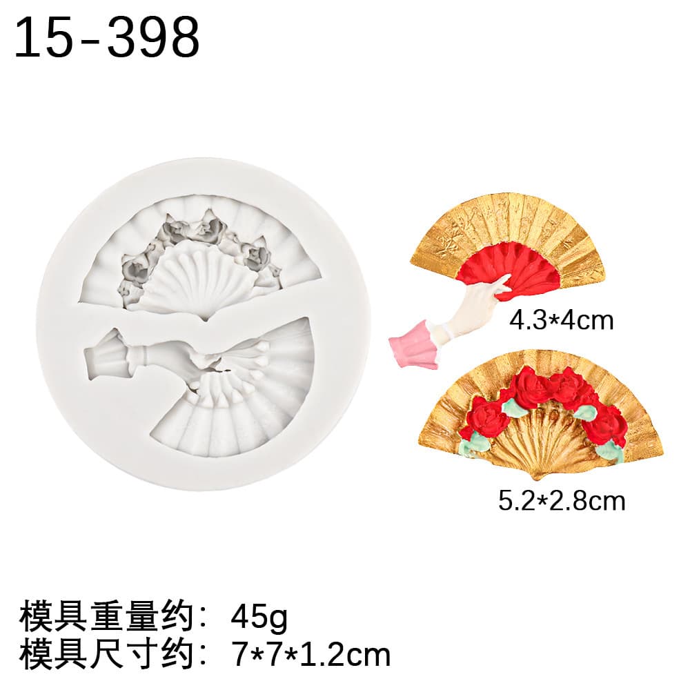 Fan-Shaped Baking Tool Silicone Mold Swan Lover Fondant Cake Decoration Ballet Shoes Chocolate Mold