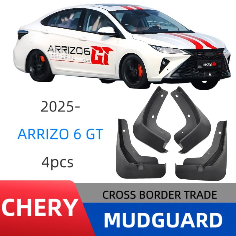 Fender Mud Flaps for Arrizo 6 GT 2025 Model Export Cross-border Car Mudguard Modification