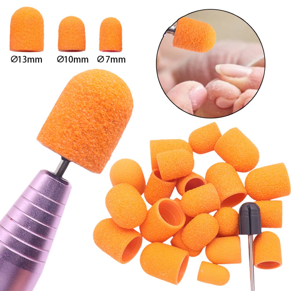 High-Quality Nail Sanding Cap Bits for Cuticle Removal, Callus Care, Foot Care, Electric Nail Drill Accessories