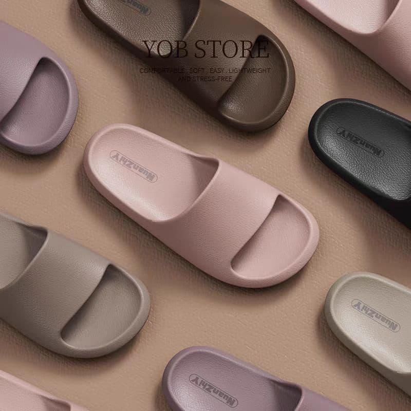 Eva Men's Slippers for Outdoor Use, High-End Comfort, Summer Home Non-Slip Bathroom Simple Soft-Soled Sandals for Women