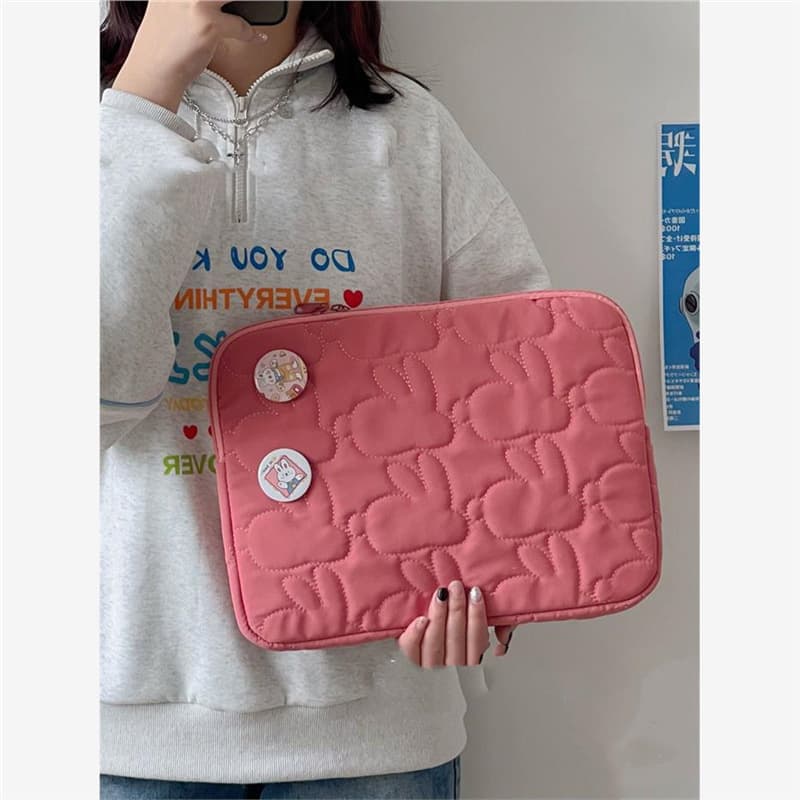 Cute bunny 11-inch iPad Pro tablet protective case, MacBook inner sleeve, 14-inch laptop bag for women