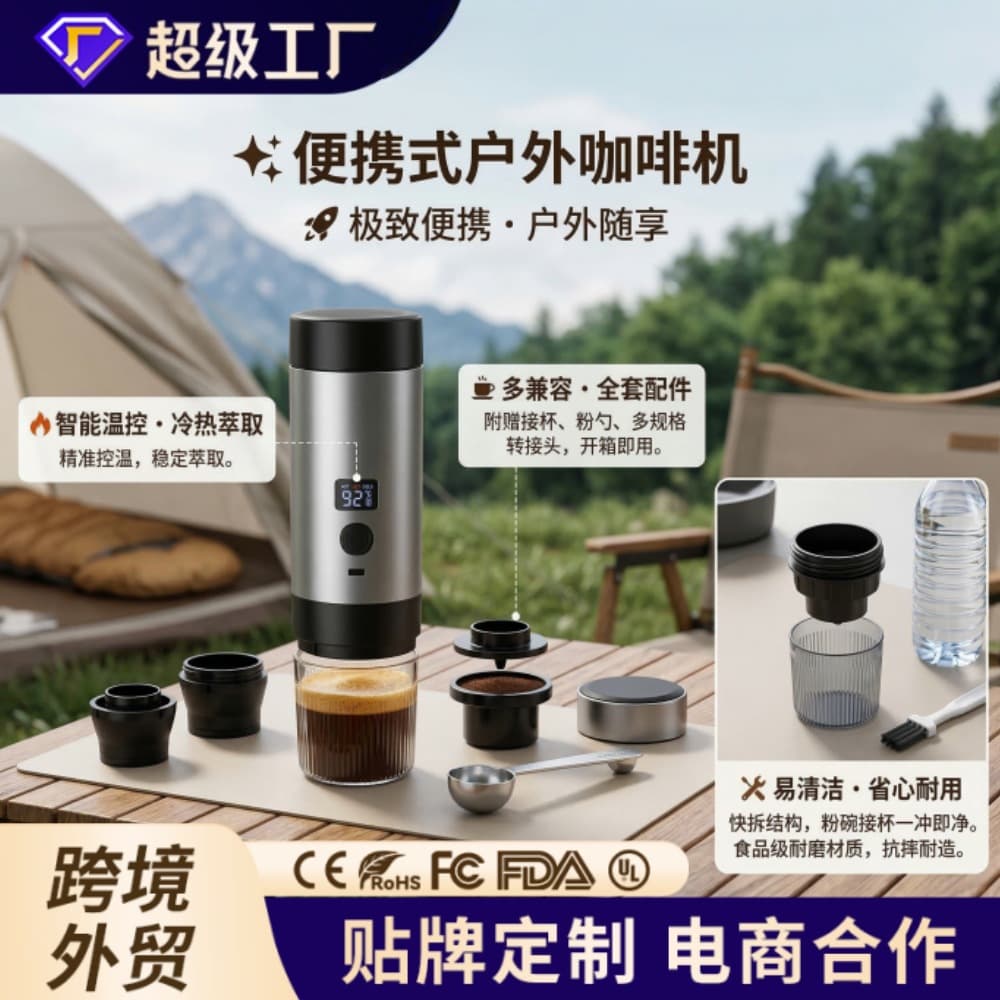 Custom Portable Coffee Machine Outdoor Capsule Extractor American Home Espresso Portable Coffee Machine Factory