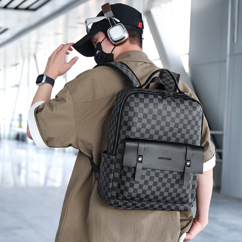 Commuting New Men's Backpack Wholesale Business Large Capacity Computer Backpack Simple Casual Trendy Outing Backpack