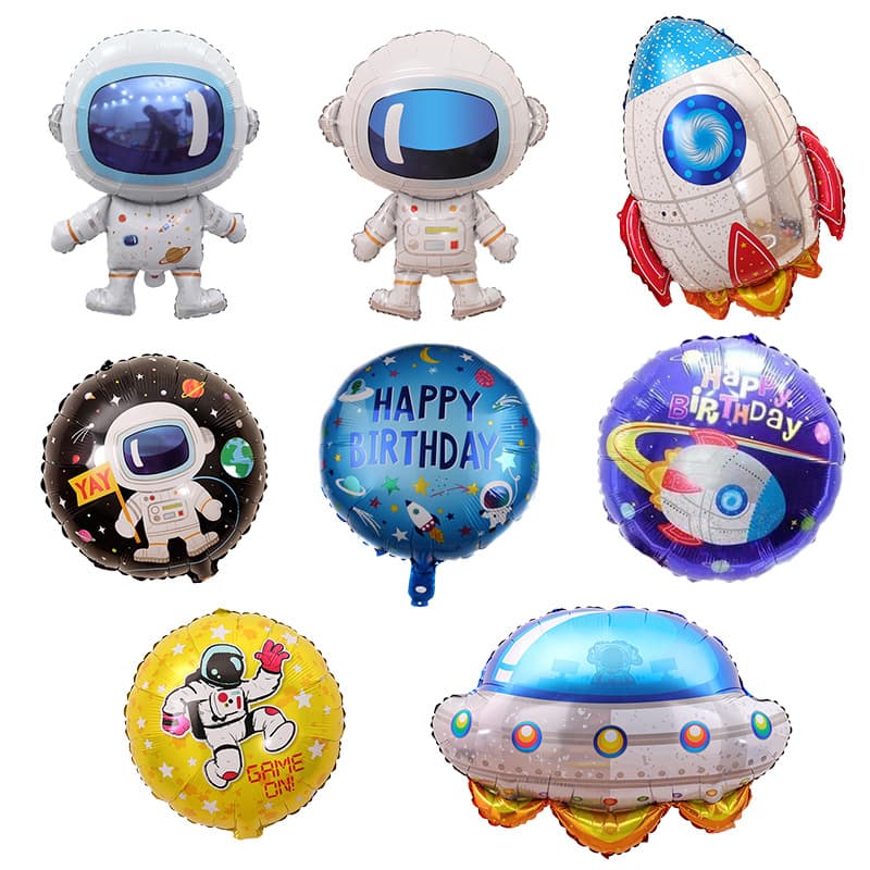 Space Rocket Astronaut Cosmonaut Balloon The Wandering Earth Theme Boys Birthday Party Decoration Balloons