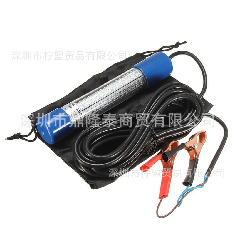 Green LED diving fishing attract fish bulb tube boat night light squid light underwater lighting DC 12V-24V