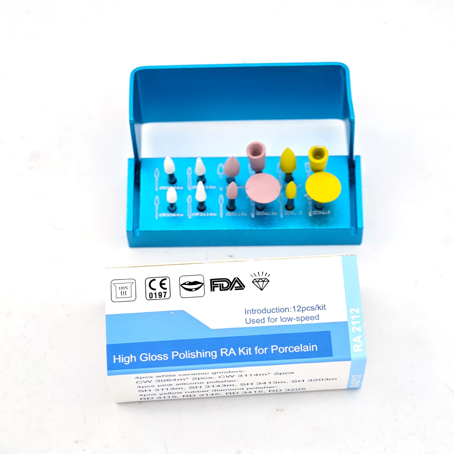 RA2112 composite resin high brightness polishing and polishing manufacturer direct sales cross-border hot model dental denture technician