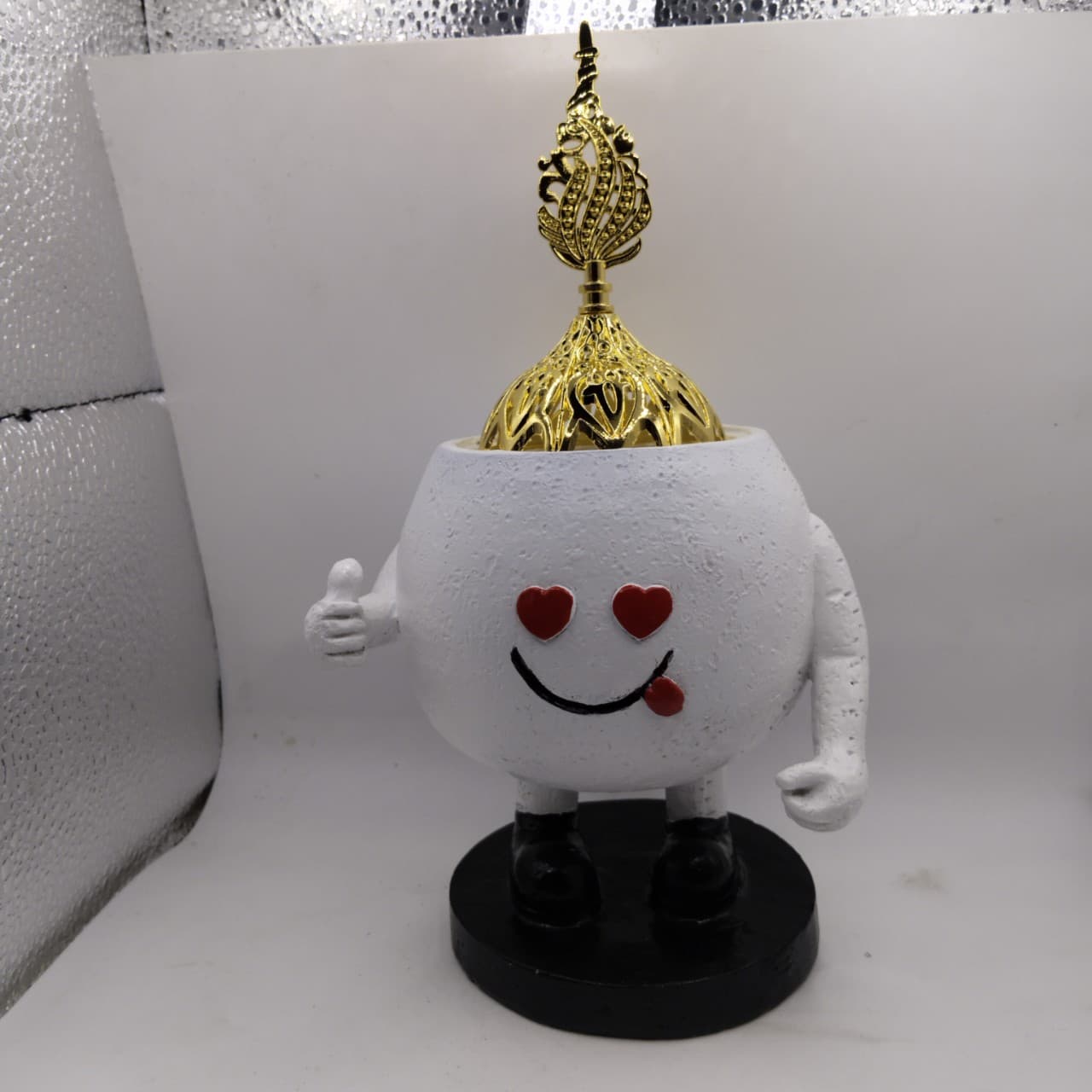 Innovative Cross-Border Arabian Standing Point to Collect Smiling Villain Incense Burner Indoor Office Desk Tea Table Decoration