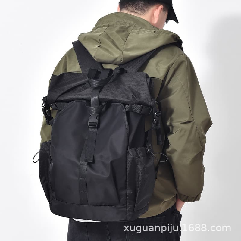 Men's Large Capacity Backpack Travel Sports Outdoor Climbing Riding Laptop Bag Oxford Cloth Casual Travel Neutral Gender Style