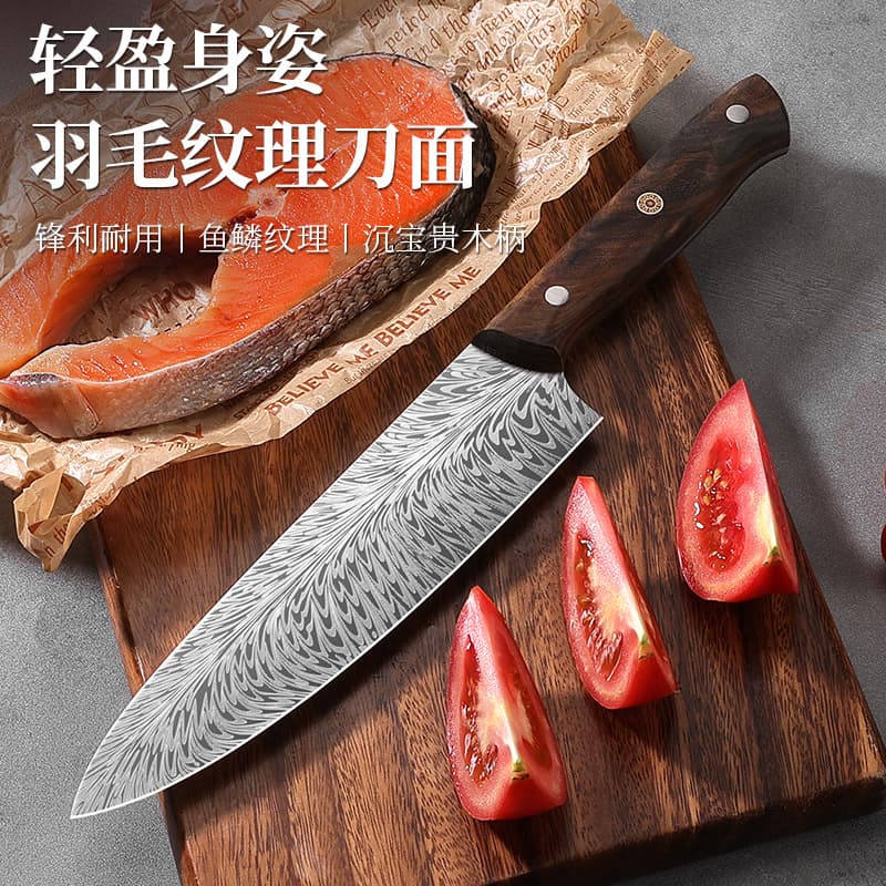 Factory Direct Wholesale Drop Shipping Western Chef Knife Salmon Sashimi Sushi Knife