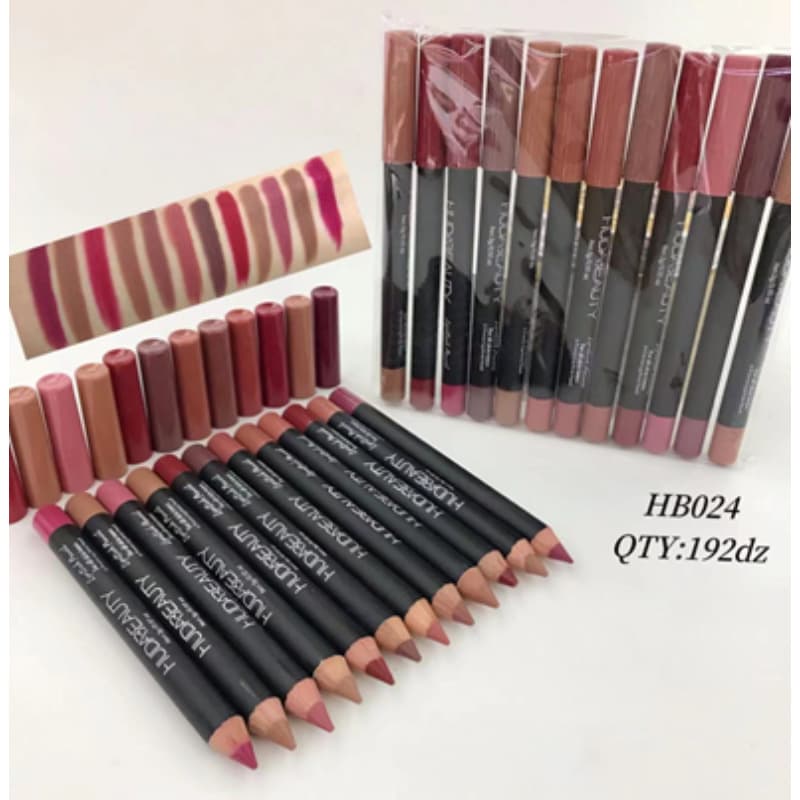 Huda Huda Beauty Multi-Color Matte Lip Stick Pencil Is Waterproof, Sweat-Proof, Smooth and Not Easy to Fade