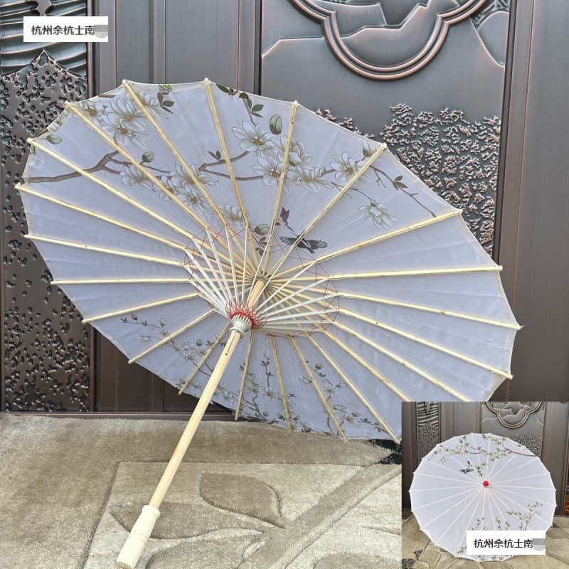 Vintage Oil Paper Umbrella Chinese Style National Wind Ancient Costume Hanfu Photography Prop Umbrella Decoration Photo Travel Children Dance