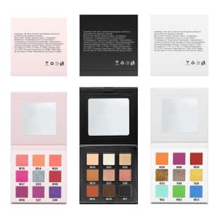 Export 9-Pan Eyeshadow Palette 22mm Square Empty Palette Packaging No Logo Stock DIY Assembly Makeup Palette