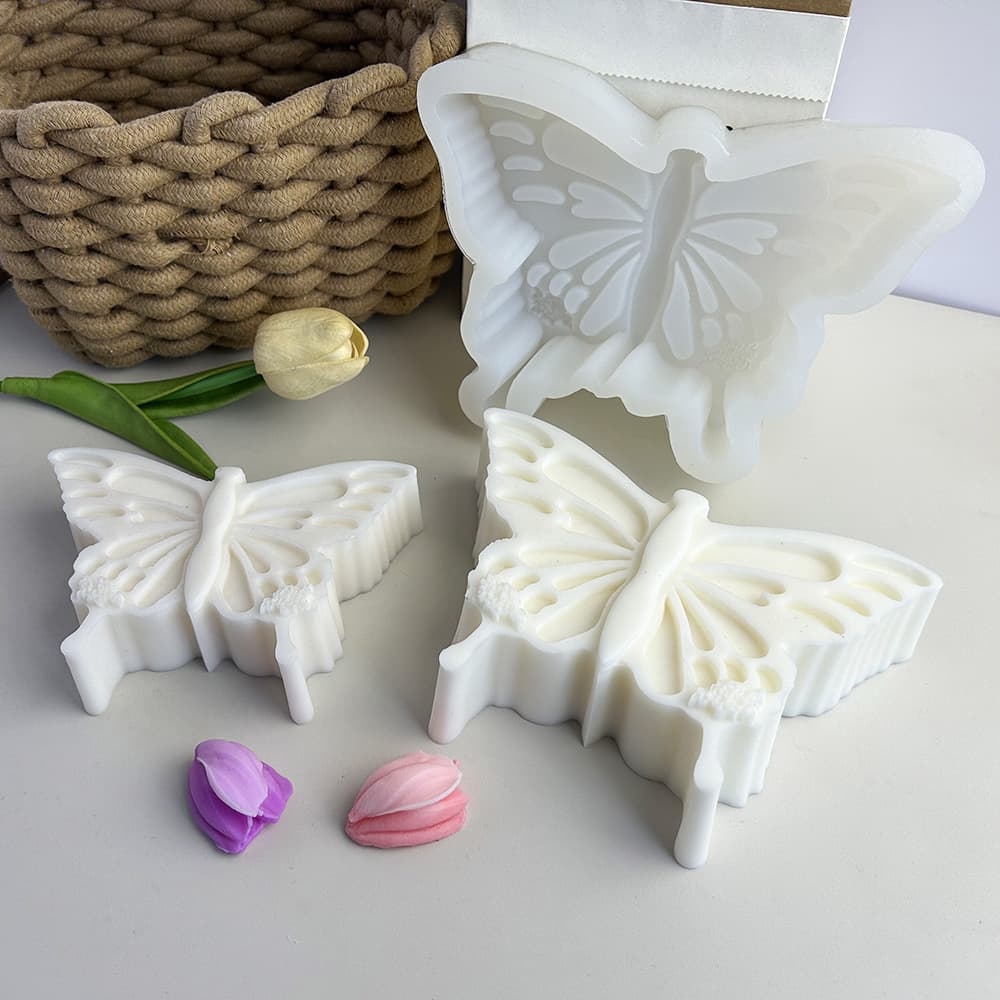 Butterfly Mold Silicone Mousse Valentine's Day Chocolate Cake Fondant Spatula Flower 3D Wings Lady 6-Inch Mold