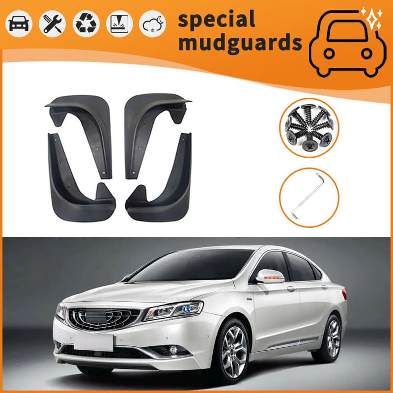 Fender Mudguard for Geely Emgrand GT 15-19 Models Tire Splash Guard Car Tyre Protection Black Plastic PP+TPR Material