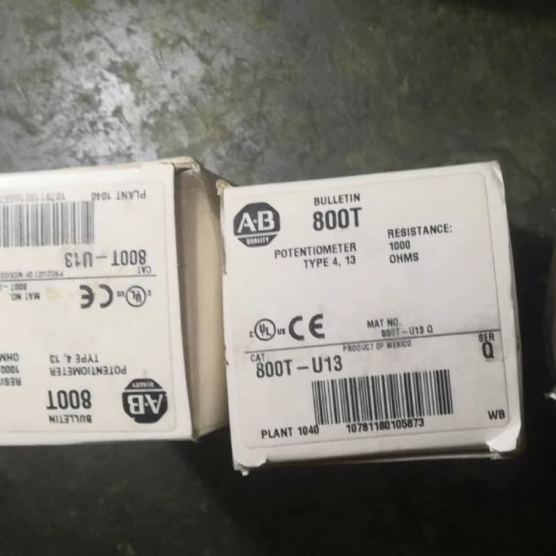 AB Rockwell Potentiometer 800T-U13 Variable Resistor Adjustable Speed Knob