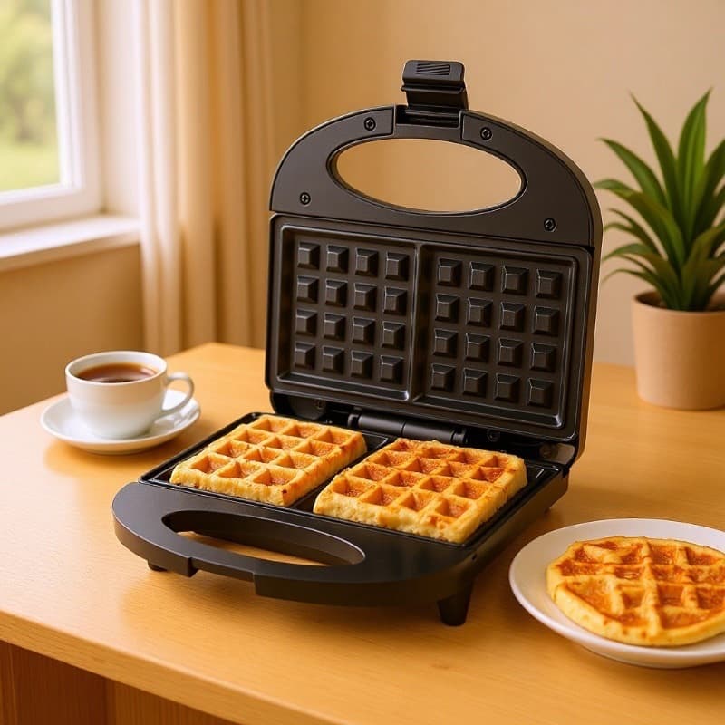 Small waffle maker, four-piece breakfast waffle maker, American standard waffle maker, European standard waffle maker, breakfast waffle maker