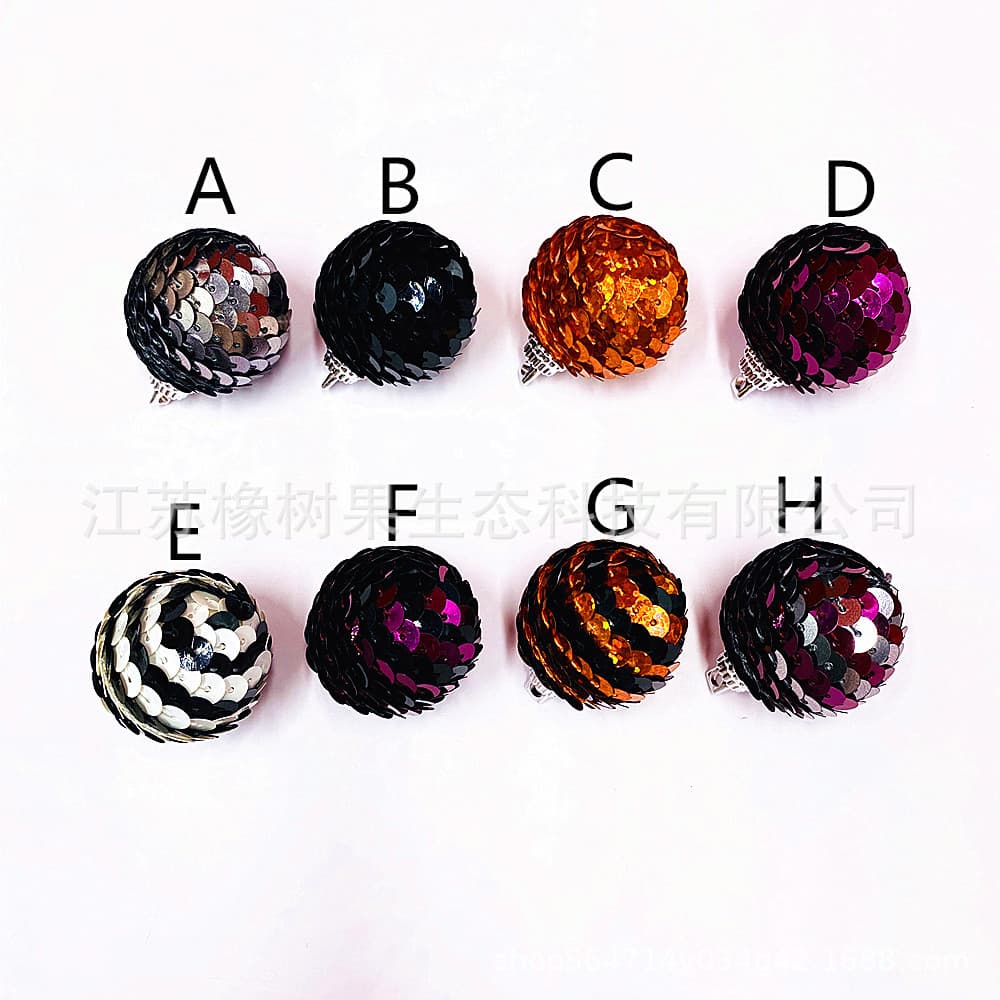 New cross-border product: Halloween, Ghost Festival, Christmas colorful scale-wrapped ball, ornament, pendant, decorative ball.