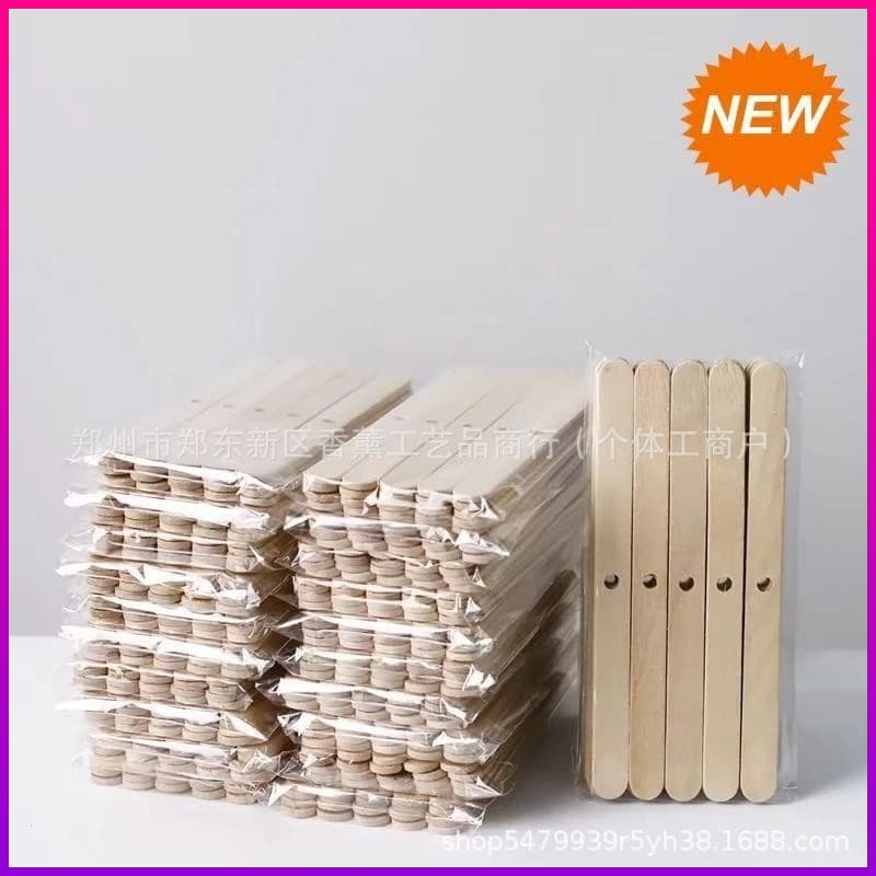 DIY Wick Wooden Holder for Candle Making, Aromatherapy DIY Material Tool, for Container Wax, Molded Wax, etc.