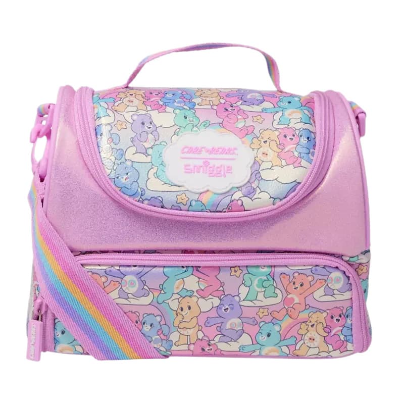 Australia Smiggle Double Layer Lunch Bag School Kids Lunch Bag Insulated Bento Bag for Storage