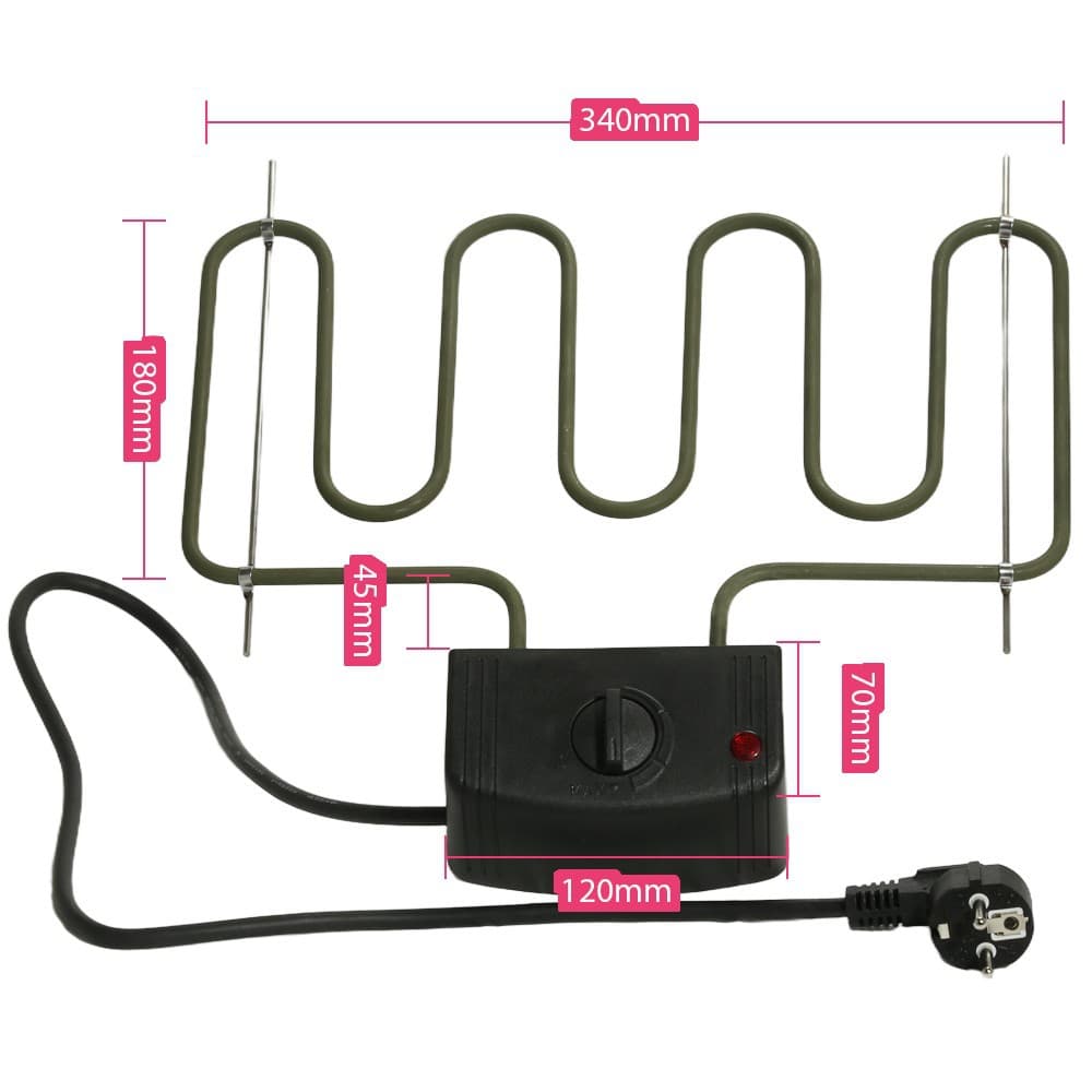Various electric smokehouse heating coils, BBQ European standard barbecue charcoal igniters, heating elements, heating rods, and heating tubes (customizable).