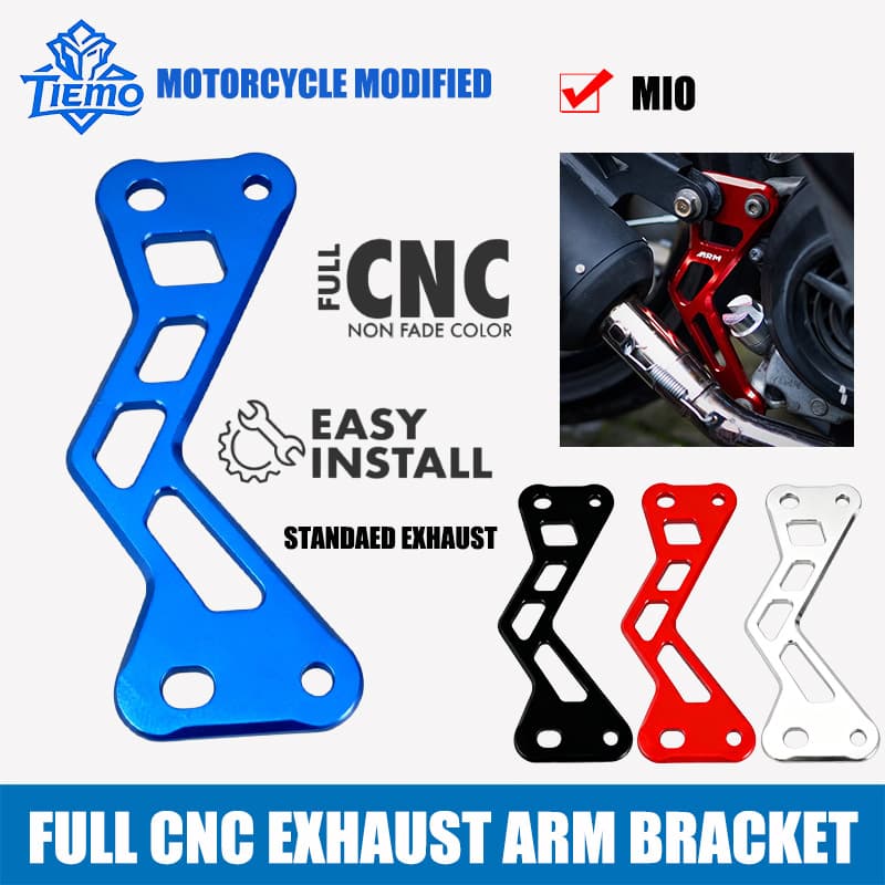 CNC Aluminum Alloy Exhaust Arm Bracket Motorcycle Modification MIO Standard Exhaust Pipe Bracket Motorcycle Accessories