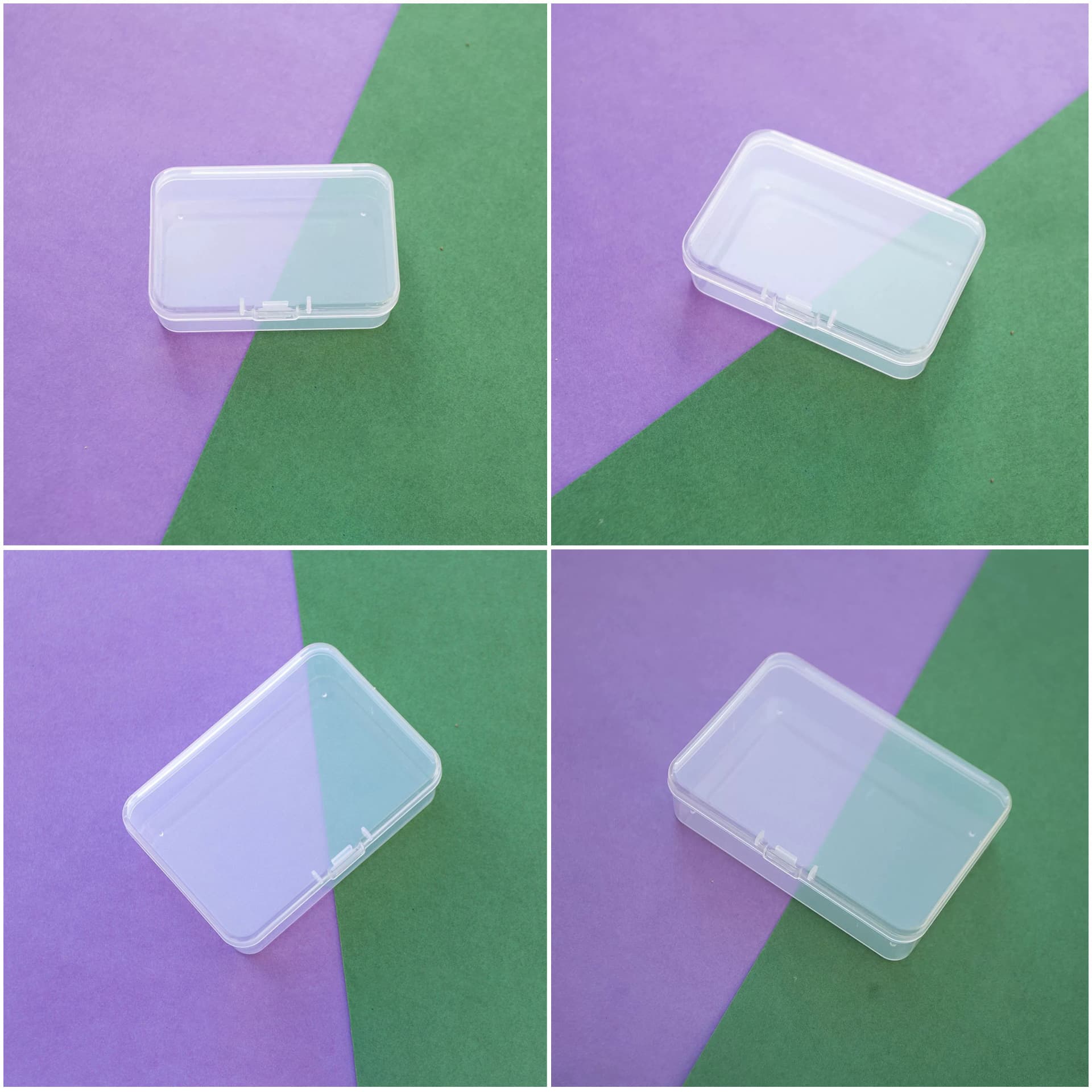 Rectangular stationery plastic box, transparent soap sheet, lure box, jewelry storage box, soap flower packaging box