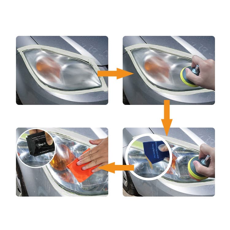 Car Headlight Polishing & Restoration Kit High-Efficiency Renewal Agent Tool