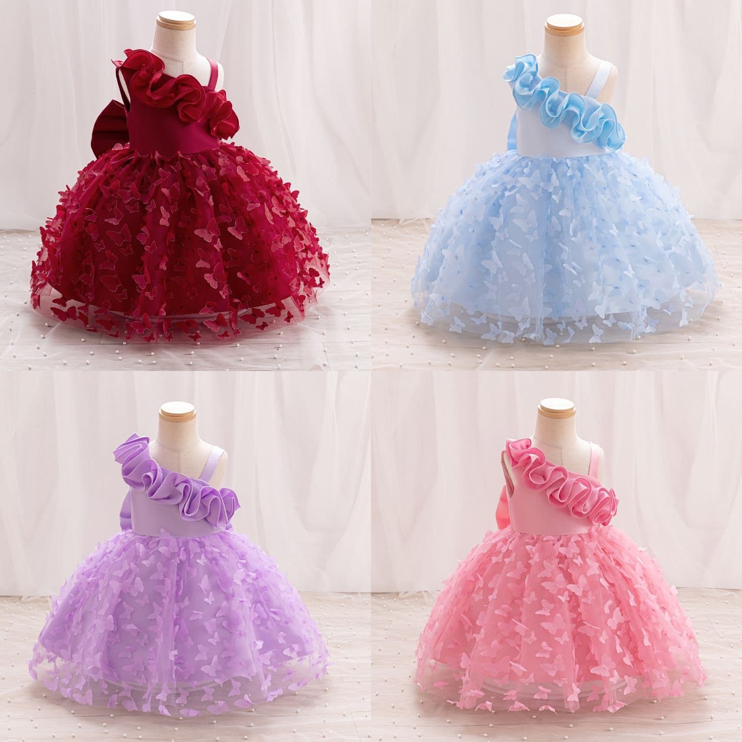 Girl Dress Party Dress Dress Birthday GiftGirls Summer Dress Cross-border