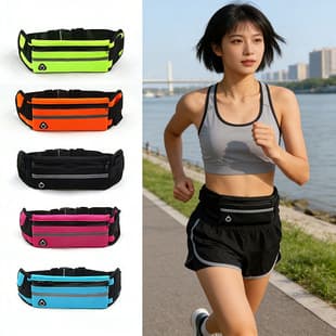 New Outdoor Sports Waist Pack, Men's Women's Running Cycling Fitness Phone Bag, Waterproof Elastic Cross-Border Waist Bag Wholesale