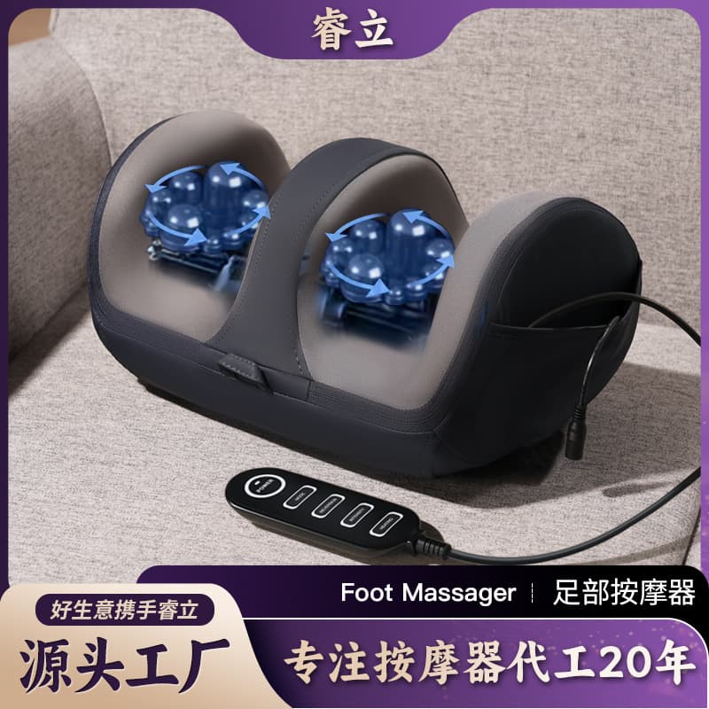 Leg massager foot cross-border automatic sole kneading heat therapy foot sole calf massager foot therapy machine