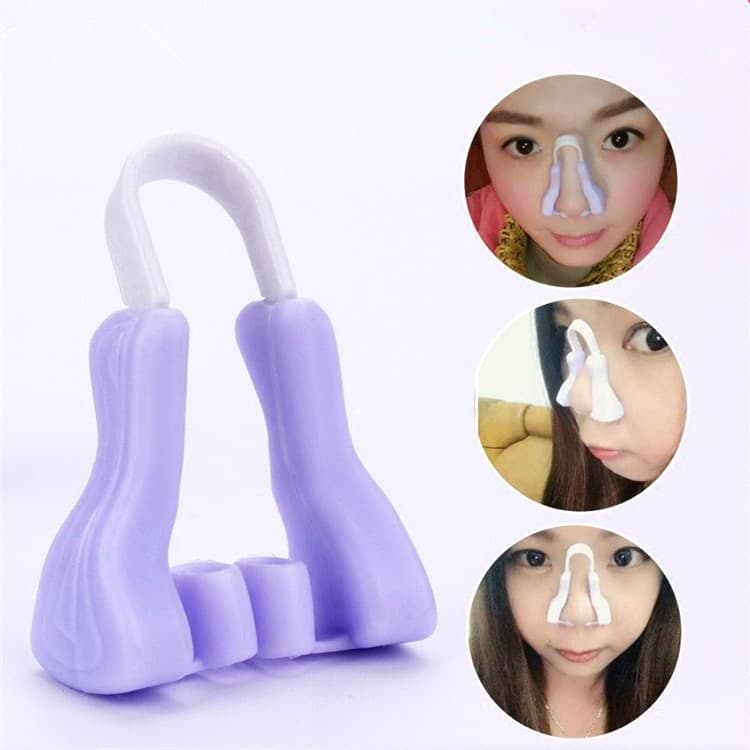 Nose Shaper Clip, Cross-border Shaping Correction Breathing Nose Beauty Tool, Silicone Invisible Correction High Nose Bridge Lifter, U-shaped Nose Clip