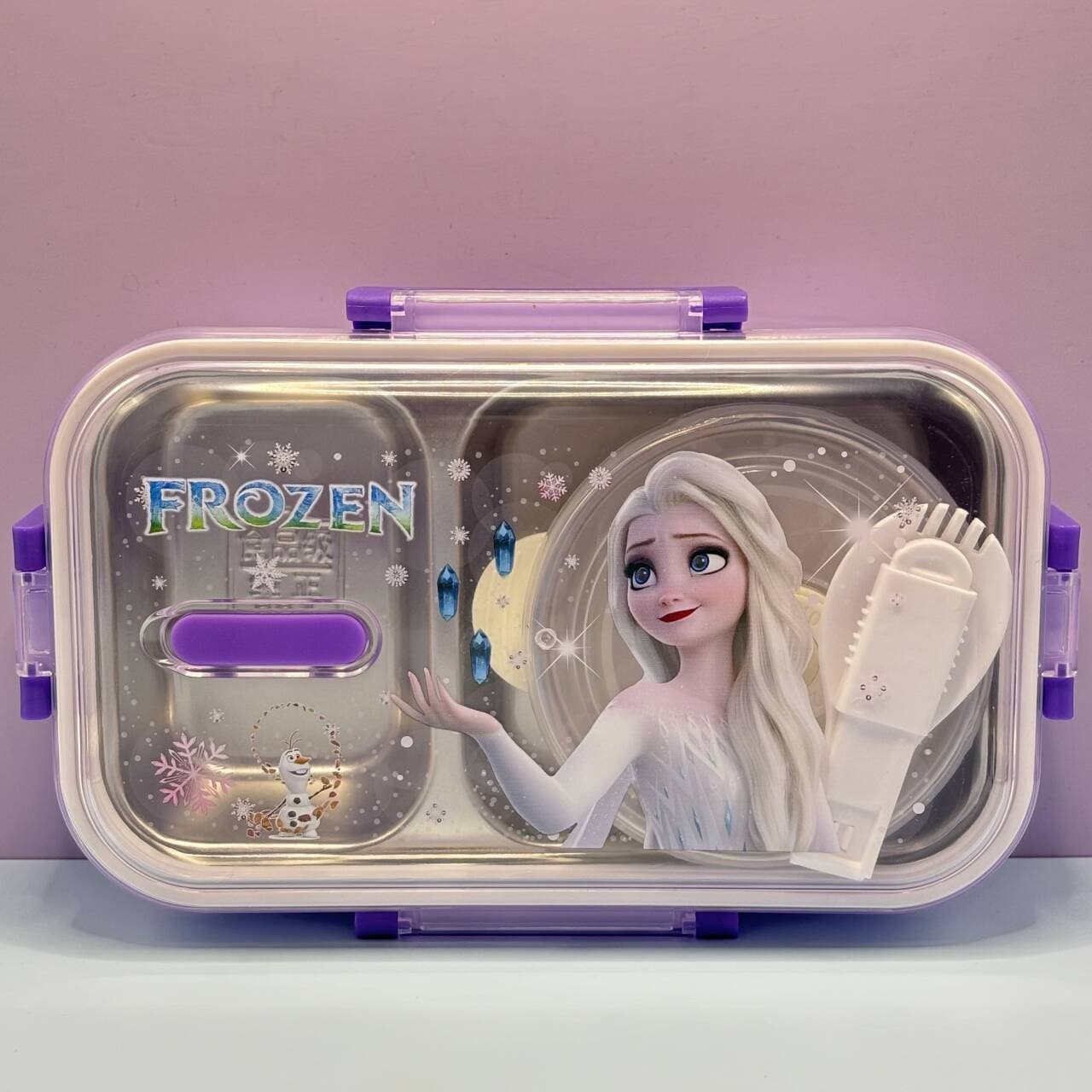 New Cute 3066A Stainless Steel Lunch Box with Bowl, Two-Compartment Student Bento Box, Large Capacity Fresh-Keeping Food Container