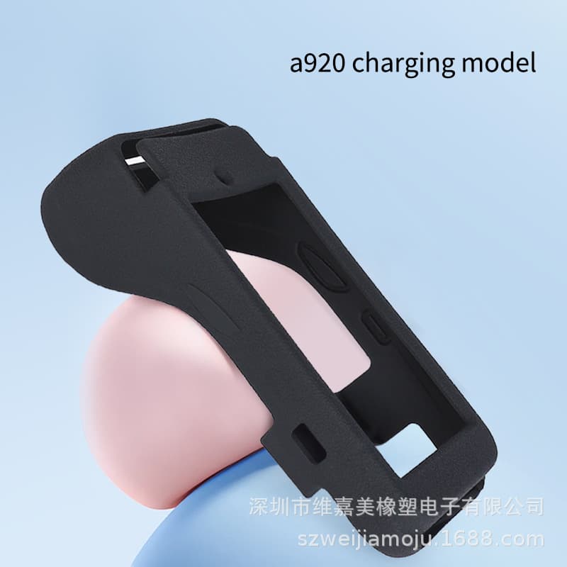 Compatible with PAX A920 Protective Case Charging Version POS Machine Silicone Shell Compatible Dock Charging Cover