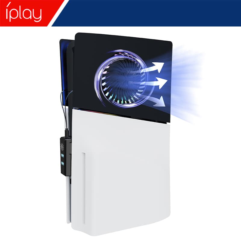 PS5Slim host split cooling replacement shell PS5 new host left and right upper cover replacement shell RGB lighting