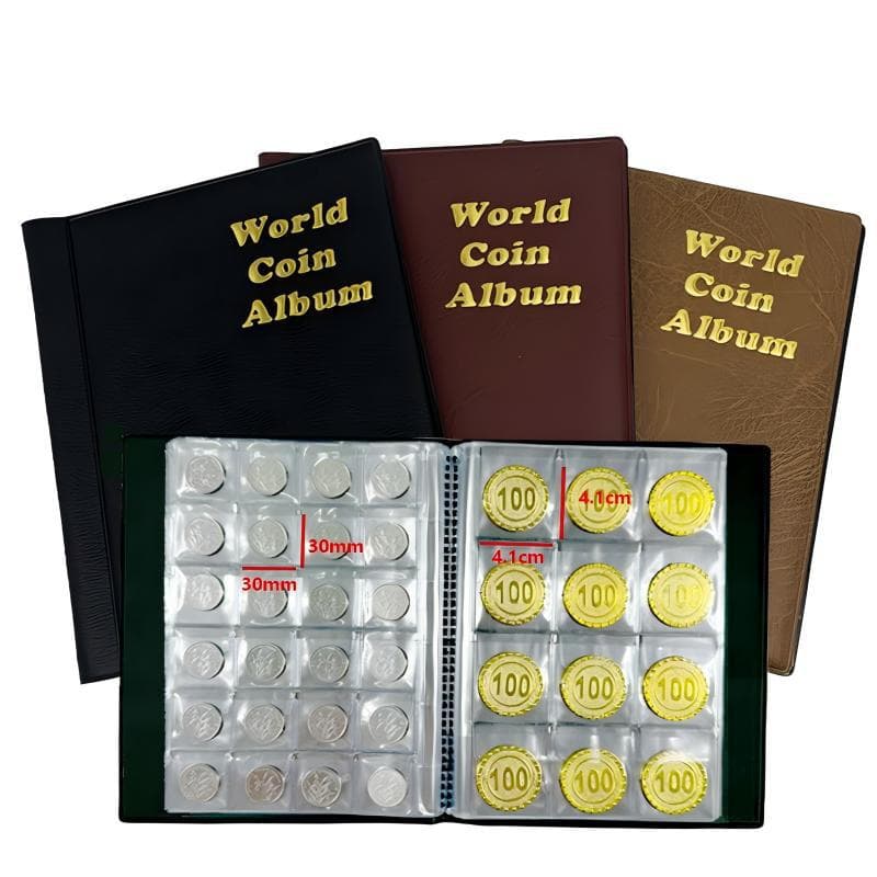 Coin Collecting Album 180/360 Grids Memorial Coin Storage Book Cross-Border Best-Selling Hard Currency Silver Dollar Album
