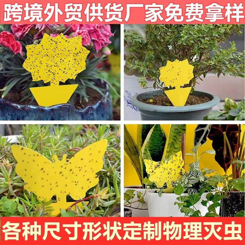 Cross-border Flower-shaped Sticky Trap, Butterfly-shaped Insect Trap, Double-sided Sticky Bug Catcher