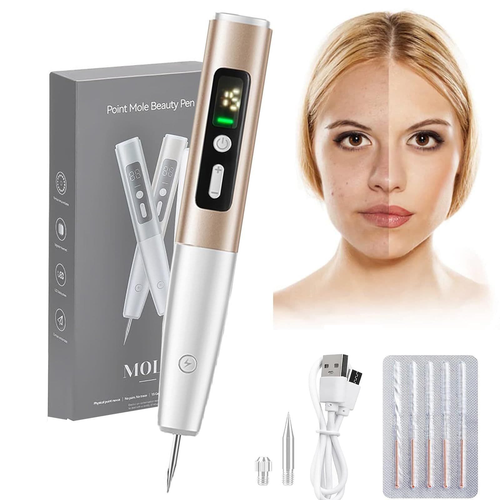 15-Level Mole Removal Pen with Red and Blue Light Beauty Instrument, Skin Care Device, Cross-Border Hot Selling, Home Use Mole Remover