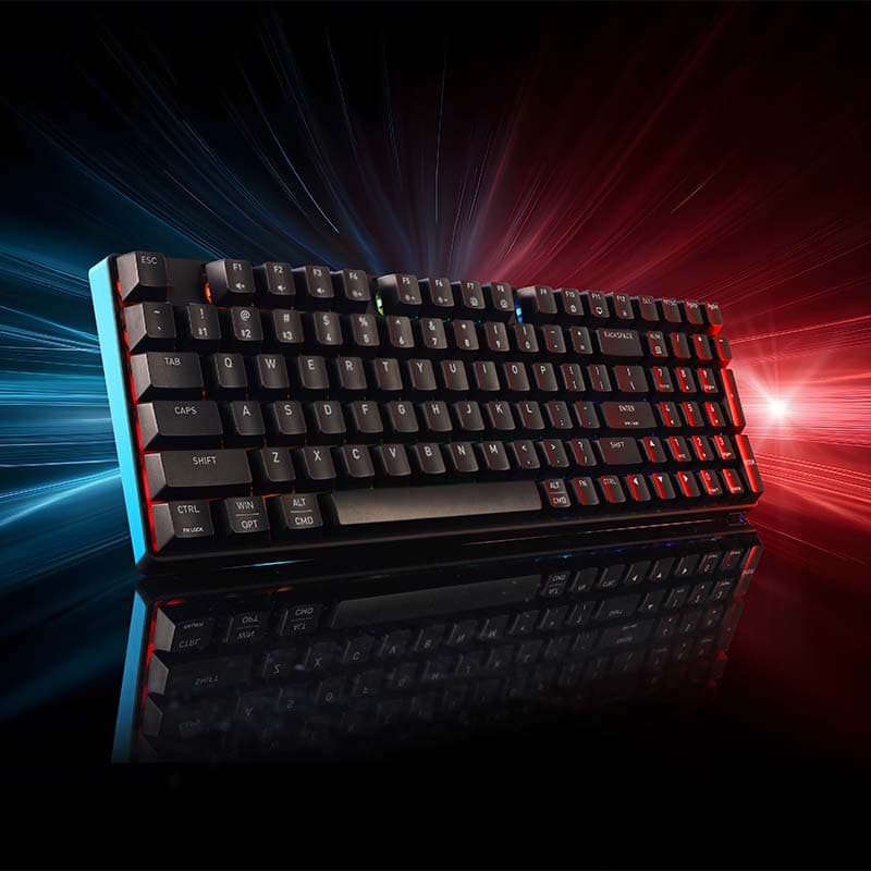 K37 Mechanical Feel Keyboard Membrane RGB Wireless Tri-Mode Gaming Office Keyboard