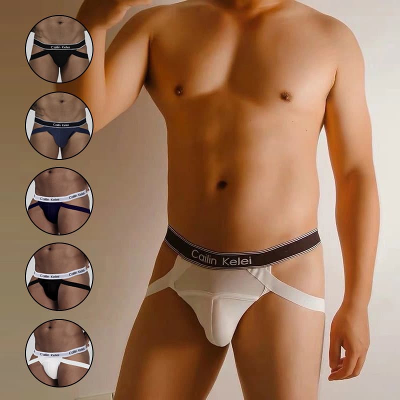 Clearance Sale Men's Thongs Cailin Kelei Sexy Single-Layer Pouch Gay Bikini Lingerie
