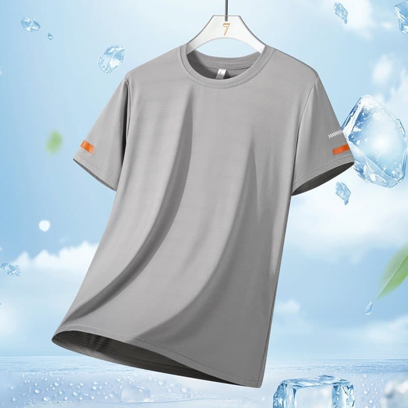 New quick-drying T-shirt quick-drying short-sleeved ice silk T-shirt ice silk short-sleeved summer short-sleeved round neck short-sleeved sports short-sleeved ice
