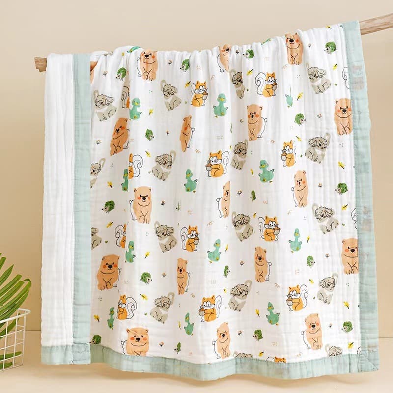 Baby Gauze Bath Towel, Combed Cotton, Soft and Absorbent, Lint-Free, for Newborns and Children
