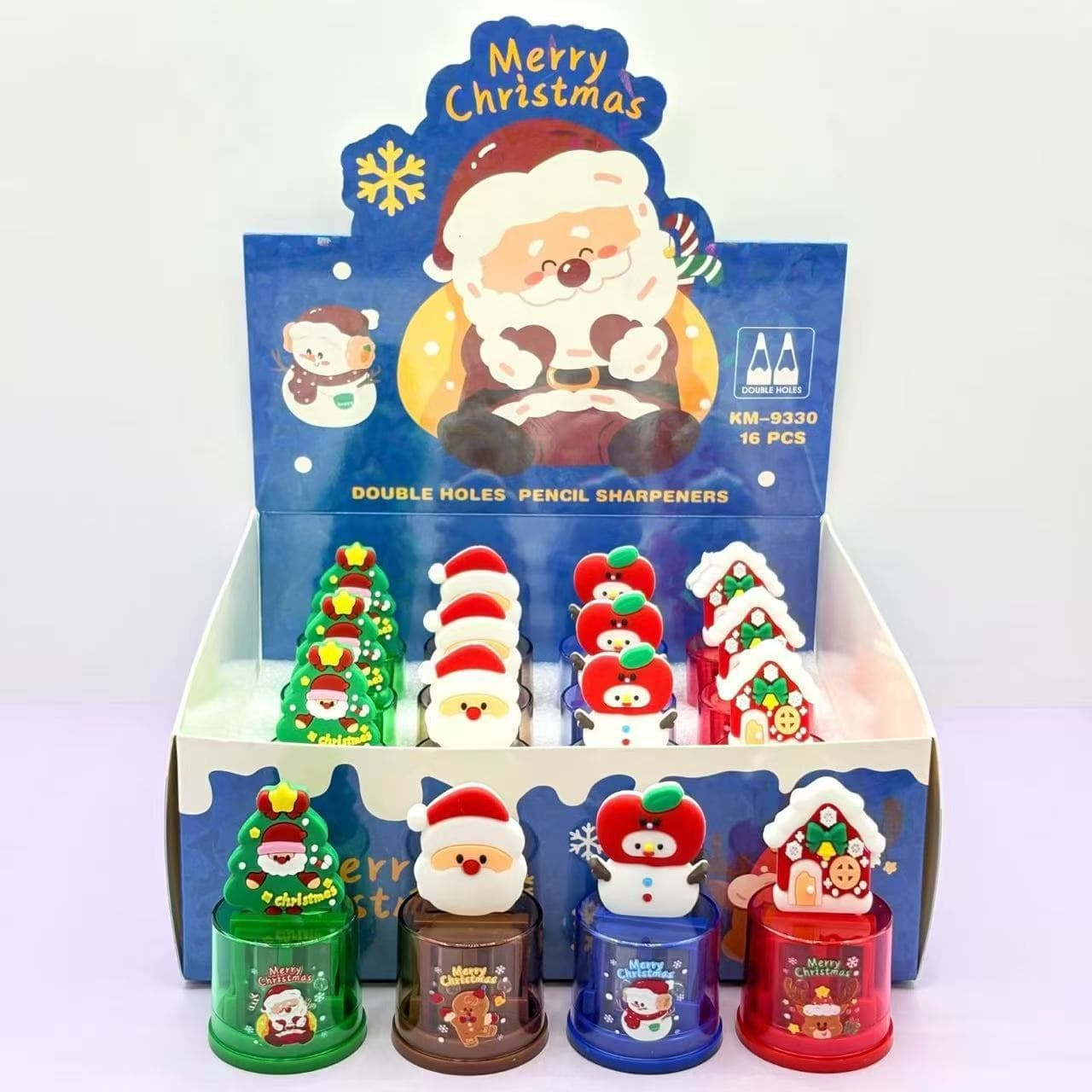 New Santa Claus Pen Planer Stationery Pencil Sharpener Student Stationery High-Value Gifts